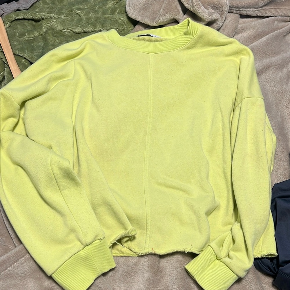 Neon yellow sweater